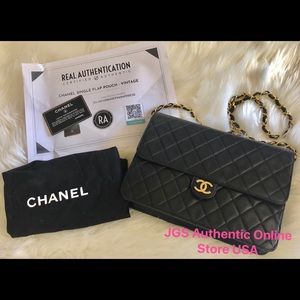 Authentic Chanel single flap Vintage